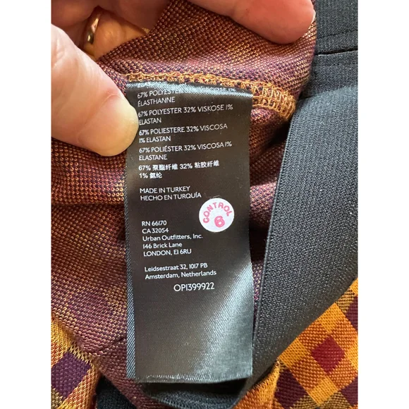 Women's Anthropologie Maeve Pants, 1X Plus, Brown Motif, Stretch Waist NWT - Picture 8 of 15